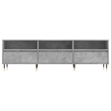 vidaXL Έπιπλο Τηλεόρασης Γκρι Σκυρ. 150x30x44,5cm Επεξ. Ξύλο