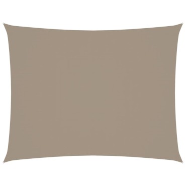 vidaXL Πανί Σκίασης Ορθογώνιο Taupe 3,5 x 4,5 μ. από Ύφασμα Oxford