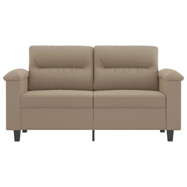 vidaXL Καναπές Διθέσιος Taupe Ύφασμα μικροϊνών 210x77x80cm 1 τεμ.