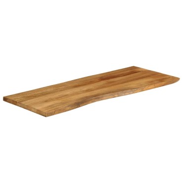 vidaXL Επιφάνεια Τραπεζιού 140x60x2,5cm Live Edge Μασίφ Ξύλο Μάνγκο 1 τεμ.