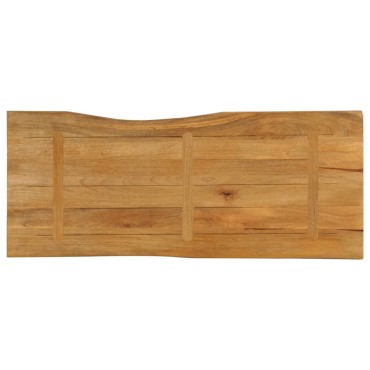 vidaXL Επιφάνεια Τραπεζιού 140x60x2,5cm Live Edge Μασίφ Ξύλο Μάνγκο 1 τεμ.