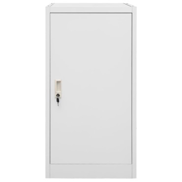 vidaXL Ντουλάπα για Σέλα Ανοιχτό Γκρι 53 x 53 x 105 εκ. Ατσάλινη