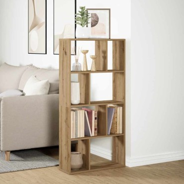 vidaXL Βιβλιοθήκη Αρτισιανή Δρυς 60x20x120cm από Επεξεργασμένο Ξύλο 1 τεμ.