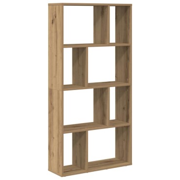 vidaXL Βιβλιοθήκη Αρτισιανή Δρυς 60x20x120cm από Επεξεργασμένο Ξύλο 1 τεμ.