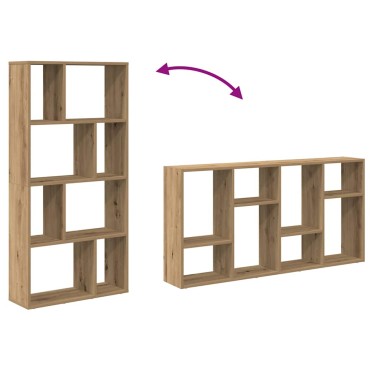 vidaXL Βιβλιοθήκη Αρτισιανή Δρυς 60x20x120cm από Επεξεργασμένο Ξύλο 1 τεμ.