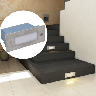 vidaXL Φωτιστικά Σκάλας Χωνευτά 12 Τεμ. 44 x 111 x 56 χιλ.
