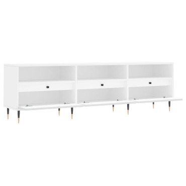 vidaXL Έπιπλο Τηλεόρασης Λευκό 150x30x44,5cm Επεξεργασμένο Ξύλο