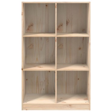 vidaXL Βιβλιοθήκη 70x33x110cm από Μασίφ Ξύλο Πεύκου 1 τεμ.