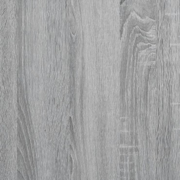 vidaXL Πλαίσιο Κρεβατιού με Κεφαλάρι Γκρι Sonoma 180x200εκ. Επεξ. Ξύλο