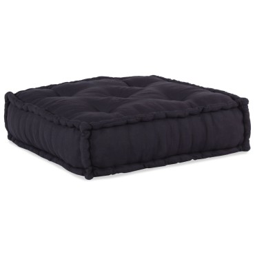 vidaXL Μοντέρνα Πουφ 2 τεμ Ανθρακί Υφάσματος 70x70x54cm