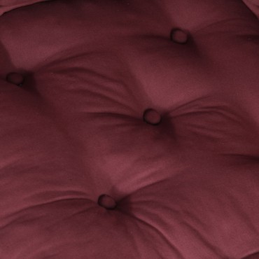vidaXL Modular Pouffes 4 τεμάχια Μπορντό Ύφασμα