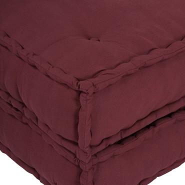 vidaXL Μοδάτα Πουφ 4 τεμ Μπορντό Ύφασμα 70x70x36cm
