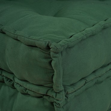 vidaXL Μοδάτα Πουφ 3 τεμάχια Πράσινο Ύφασμα 70x70x54cm
