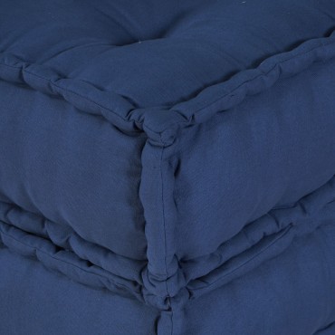 vidaXL Modular Pouffes 3 τμχ από ύφασμα Indigo 70x70x54cm