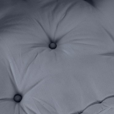 vidaXL Πολυθρόνα Pouffe 2 Θέσεων Modular Μετατρέψιμη Γκρι Υφάσματος 70x70x36cm