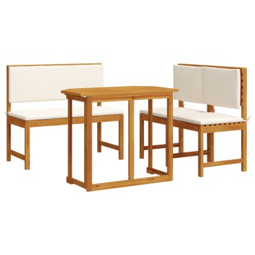 vidaXL 4 τεμ. Garden Dining Set Solid Wood Acacia