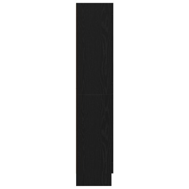 vitaXL Βιβλιοθήκη Μαύρη Δρυς 82,5x30,5x150cm Επεξεργασμένο ξύλο 1 τεμ.