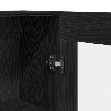 vitaXL Βιβλιοθήκη Μαύρη Δρυς 82,5x30,5x150cm Επεξεργασμένο ξύλο 1 τεμ.