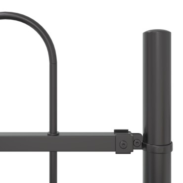 Φράχτης Κήπου με Hoop Top Γκρι 8,5x1,2 μ Χάλυβας 170x3.5x170cm