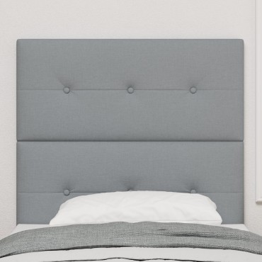 vidaXL Κεφαλάρι με Ραφές σε Μπεζ Ύφασμα 100x7x128cm 1 τεμ.
