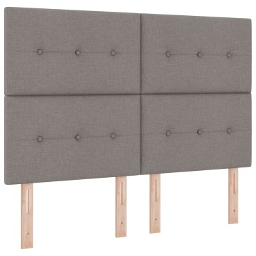 vidaXL Κεφαλάρι με Κουμπιά Ταπέτο Ύφασμα 144x7x128cm 1 τεμ.