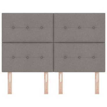 vidaXL Κεφαλάρι με Κουμπιά Ταπέτο Ύφασμα 144x7x128cm 1 τεμ.