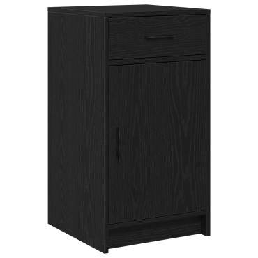 vidaXL Σετ Dressing Table 3 τεμ. με LED Μαύρο Επεξεργασμένο Ξύλο 50x41x135cm