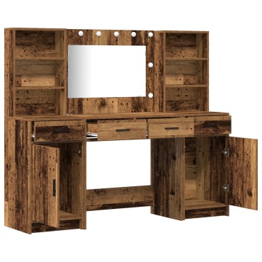 Σετ Μακιγιάζ 3 τεμ. από Απαλό Ξύλο 78.5x41x135cm