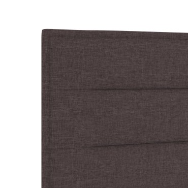 vidaXL Κρεβάτι Σκελετός Σκούρο Καφέ 120x200 εκ Υφασμάτινο