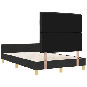 vidaXL Κρεβάτι Σκελετός Σκούρο Καφέ 120x200 εκ Υφασμάτινο