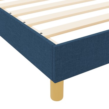 vidaXL Κρεβάτι Μπλε 120x200 εκ. Υφάσματος