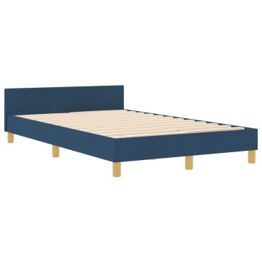 vidaXL Κρεβάτι Μπλε 120x200 εκ. Υφάσματος