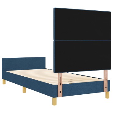 vidaXL Κρεβάτι σε Μπλε, 80x200 εκ., Υφασμάτινο