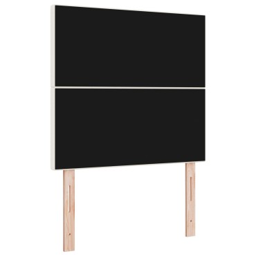 vidaXL LED Κεφαλάρι Κρέμα Κορντούρα 80x5x128cm