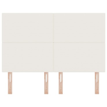 vidaXL LED Κεφαλάρι Κρεμ από Κορντούρα 160x5x128cm