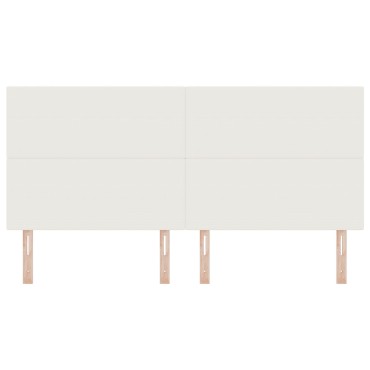 vidaXL LED Κεφαλάρι Κρέμα Κορντούρα 200x5x128cm