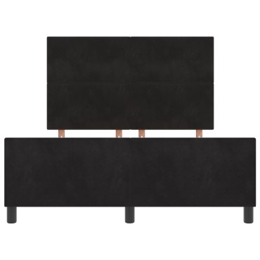 vidaXL Κρεβάτι Μαύρο 140x200 εκ. Βελούδινο