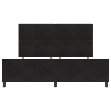 vidaXL Μαύρο Βελούδινο Κρεβάτι 180x200 εκ 1 τεμ.