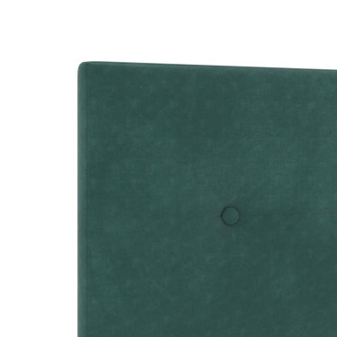 vidaXL Κρεβάτι Dark Green 200x200 εκ. Βελούδο
