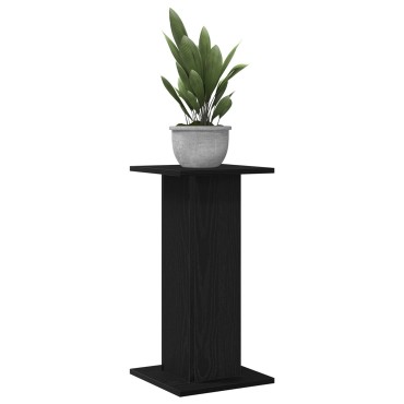 vidaXL Βάσεις Ηχείων 2 τεμ. Μαύρη Βελανιδιά 30x30x60cm Επεξεργασμένο Ξύλο