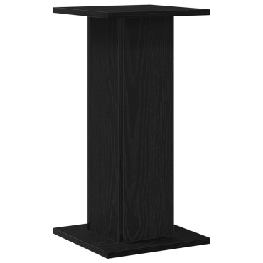 vidaXL Βάσεις Ηχείων 2 τεμ. Μαύρη Βελανιδιά 30x30x60cm Επεξεργασμένο Ξύλο