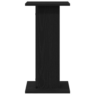 vidaXL Βάσεις Ηχείων 2 τεμ. Μαύρη Βελανιδιά 30x30x60cm Επεξεργασμένο Ξύλο