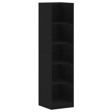 Ντουλάπα VidaXL Μαύρης Δρυς 50x50x200cm σε Επεξεργασμένο Ξύλο
