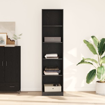Ντουλάπα VidaXL Μαύρης Δρυς 50x50x200cm σε Επεξεργασμένο Ξύλο