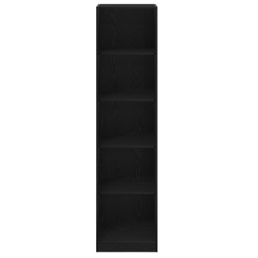 Ντουλάπα VidaXL Μαύρης Δρυς 50x50x200cm σε Επεξεργασμένο Ξύλο