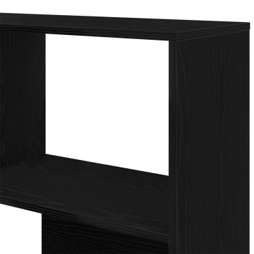 vidaXL Γωνιακό Ντουλάπι Μαύρη Δρυς 140x30x140cm Επεξεργασμένο Ξύλο