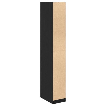 ντουλάπα vidaXL Μαύρος Δρυς 30x50x200cm Επεξεργασμένο ξύλο