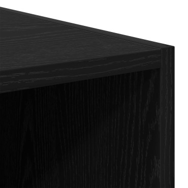 ντουλάπα vidaXL Μαύρος Δρυς 30x50x200cm Επεξεργασμένο ξύλο