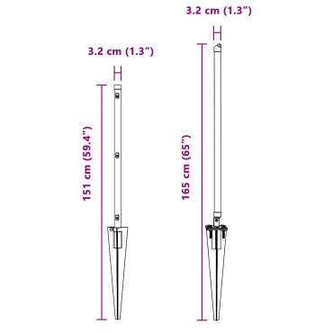 vidaXL Στυλίσκοι με Σφήνα 52 τεμ 32 mm Γαλβανισμένο Ατσάλι