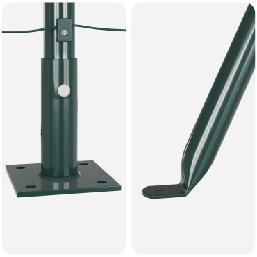 vidaXL Πόλοι Φράχτη Σετ 26 Πράσινο Σκυρόδεμα 3.2 x 3.2 x 110 εκ